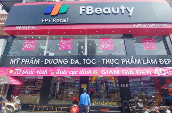 ▲베트남 FPT 리테일이 지난 19년 하노이에서 오픈한 화장품멀티브랜드숍 'F-Beauty' 3호점.